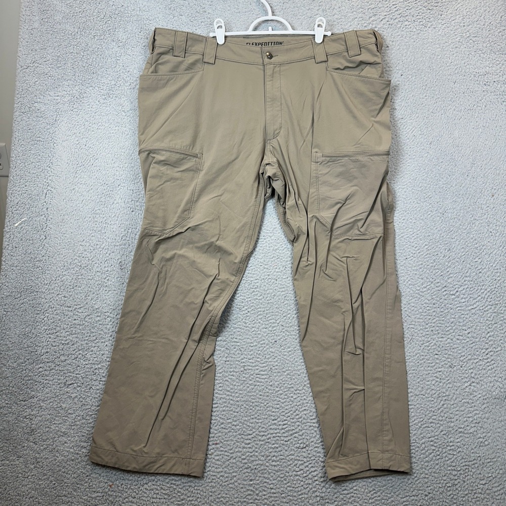 Duluth Trading Co Pants Mens 42X30 Flexpedition Tan Cargo Pockets Nylon Blend